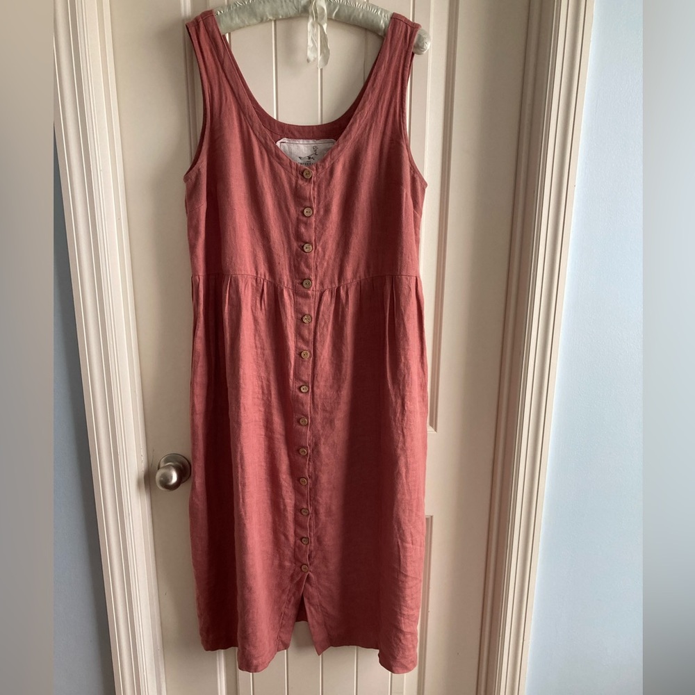 Not Perfect Linen M Valley dress Cinnamon Rose